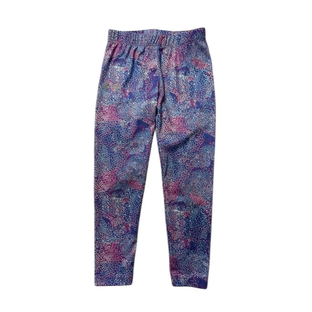 Under‎ Armour Kids Blue and Purple Patterned Leggings